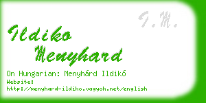 ildiko menyhard business card